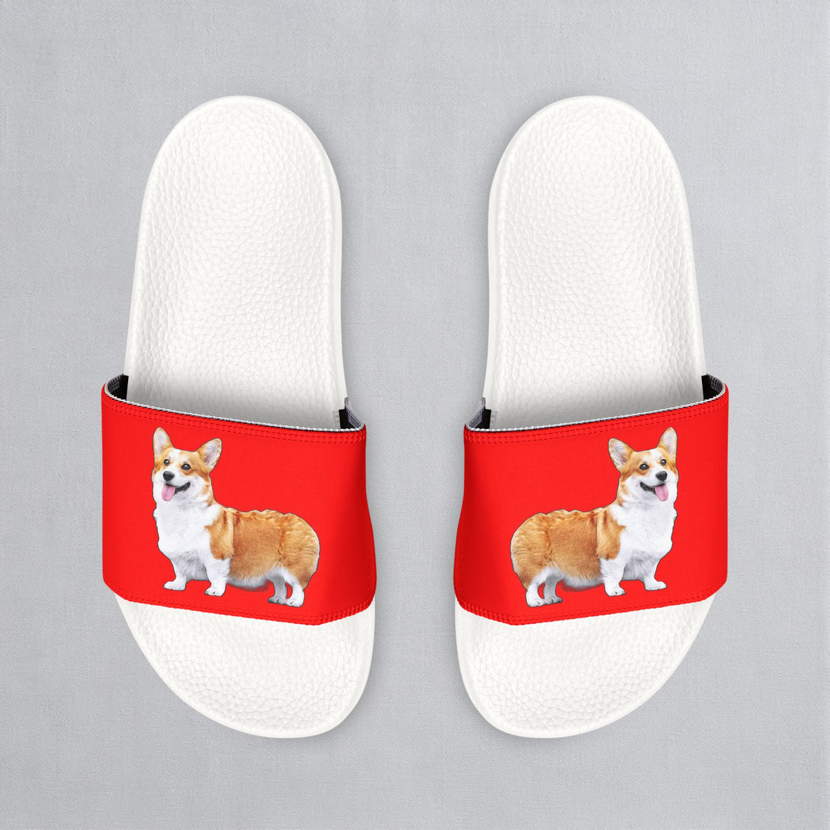 Best in Show Men's Casual Corgi Slide Sandals - Pool & Beach Slides