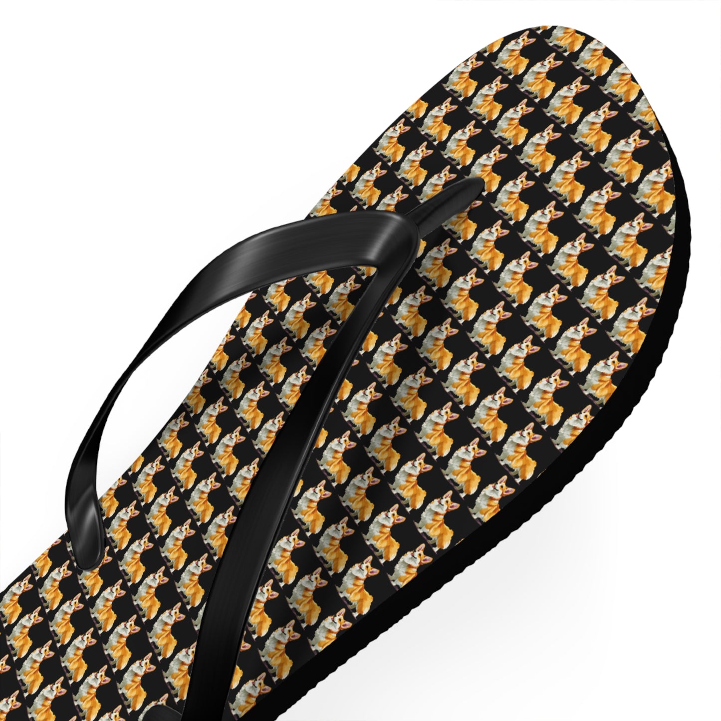 Corgi Mosaic Flip-Flops
