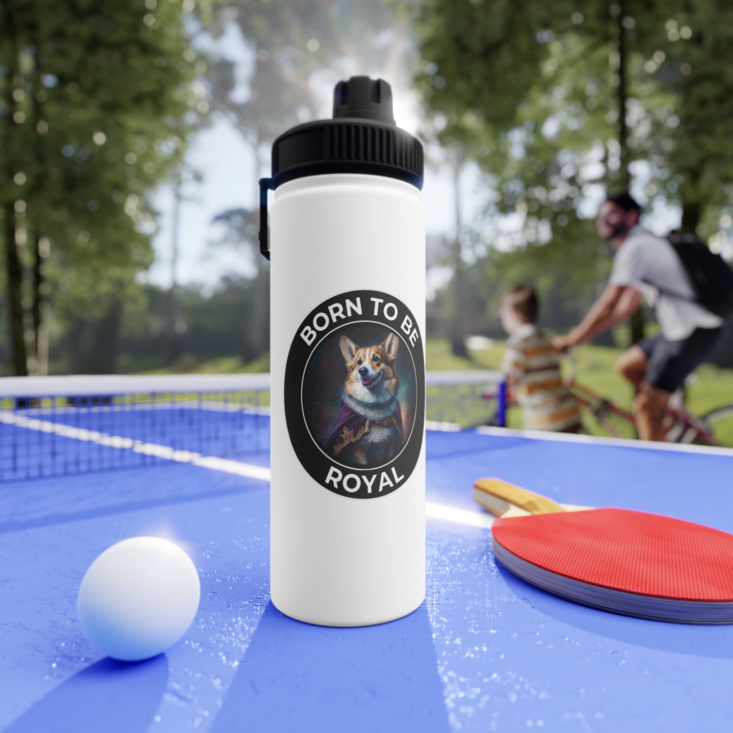 Born To Be Royal - Water Bottle with Sport Lid