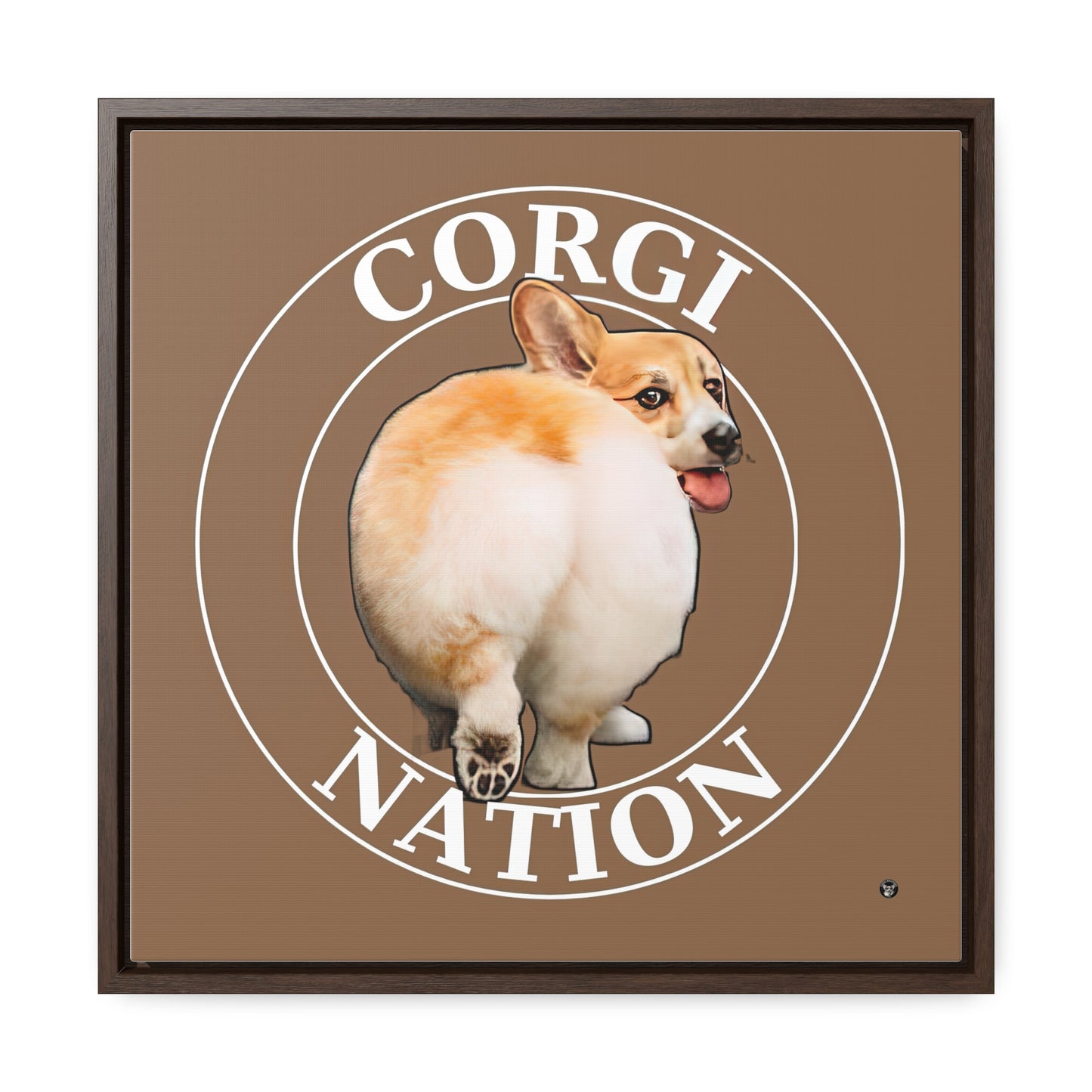 Corgi Nation - Framed on Canvas