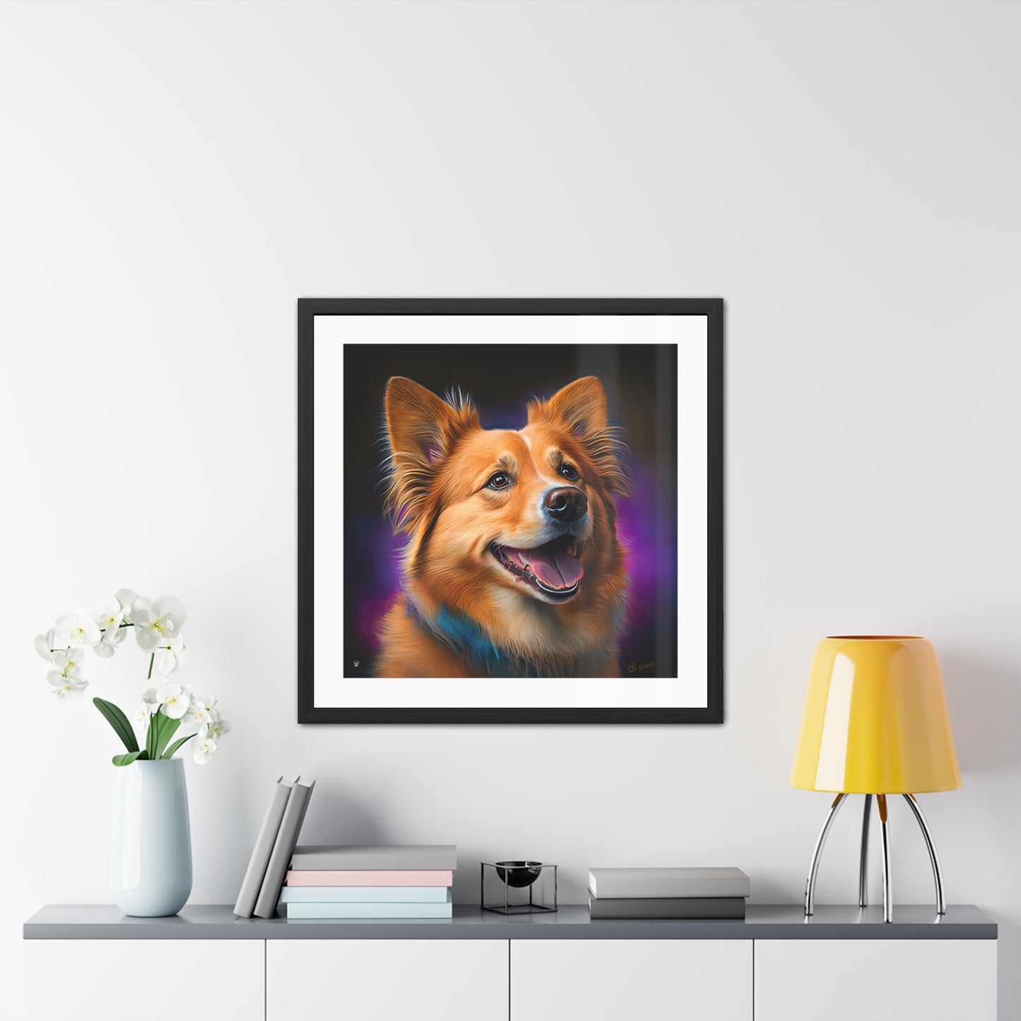 Golden Corgi - Framed Print
