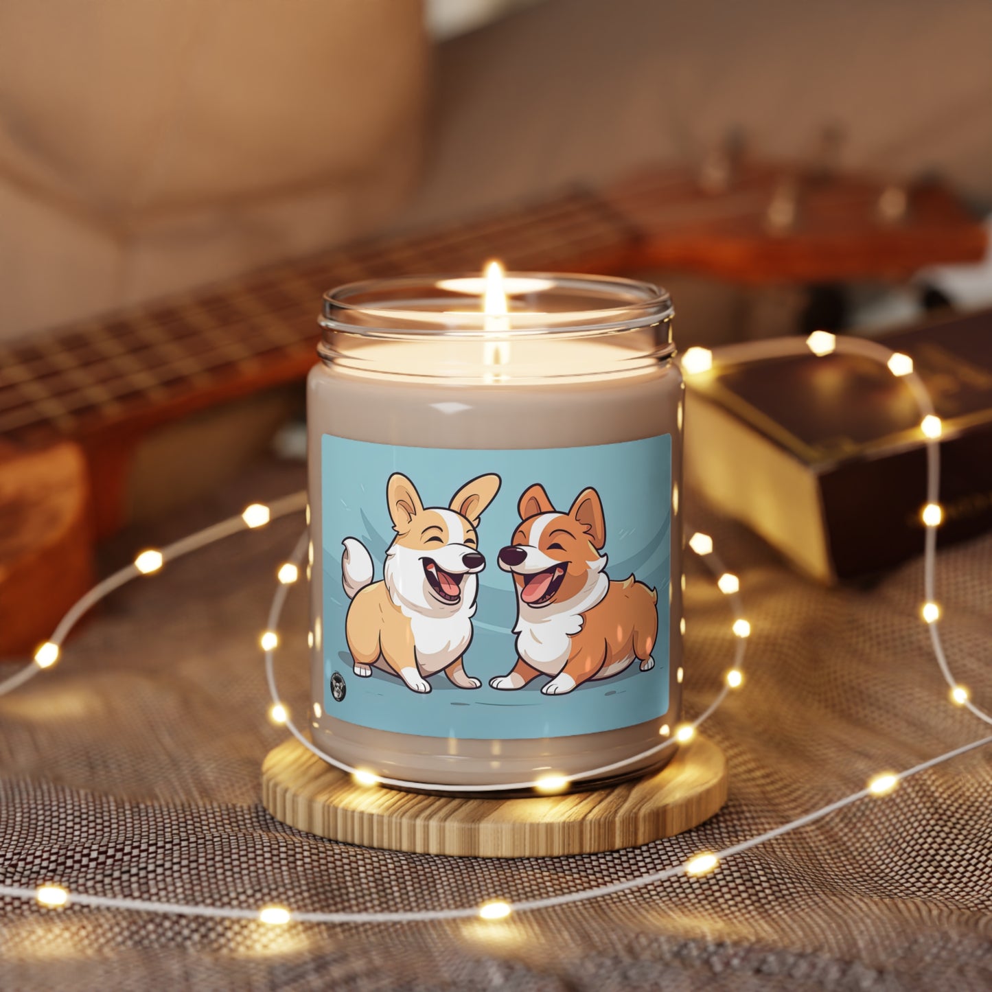 Corgi Couple - Scented Soy Candle