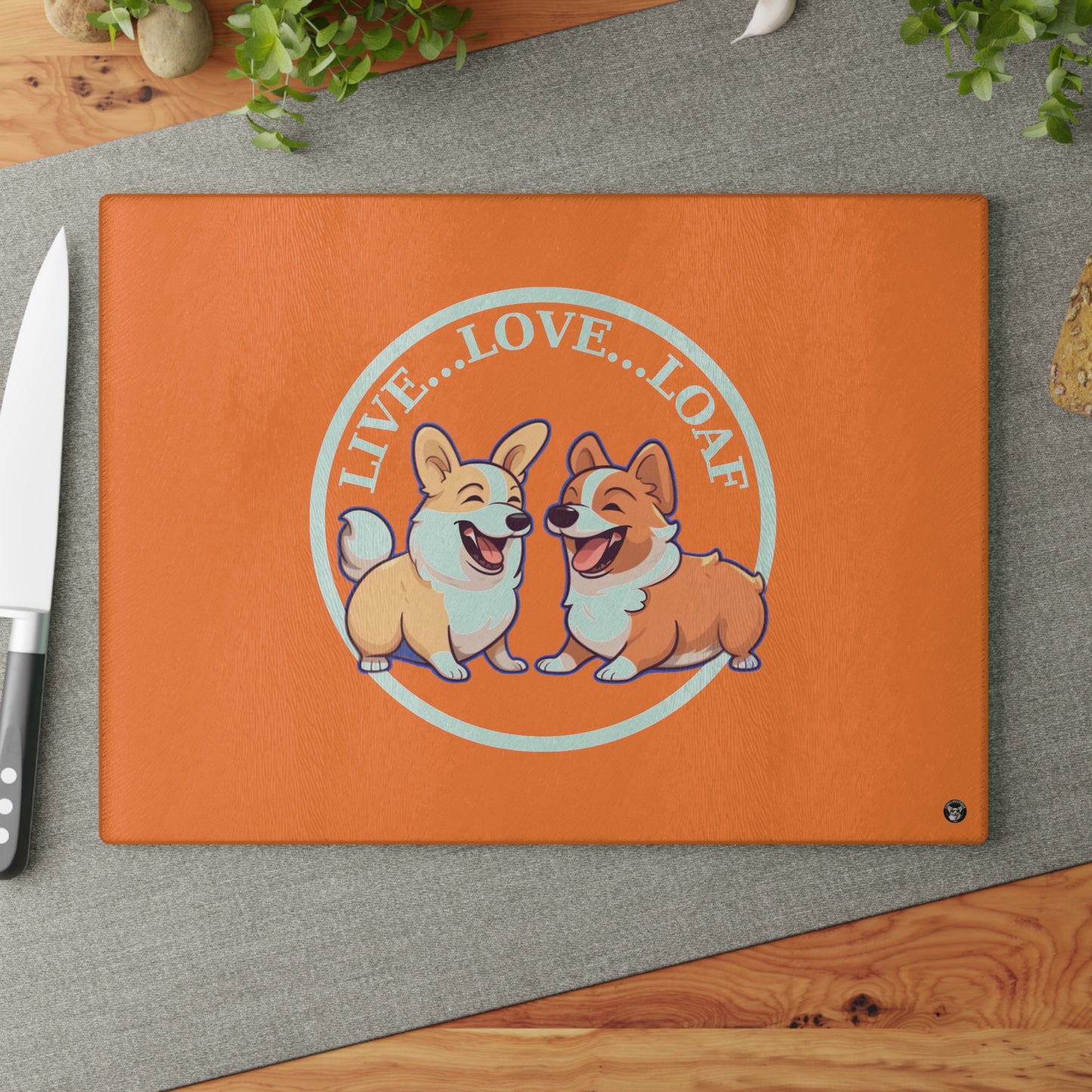 Live...Love...Loaf - Glass Cutting Board