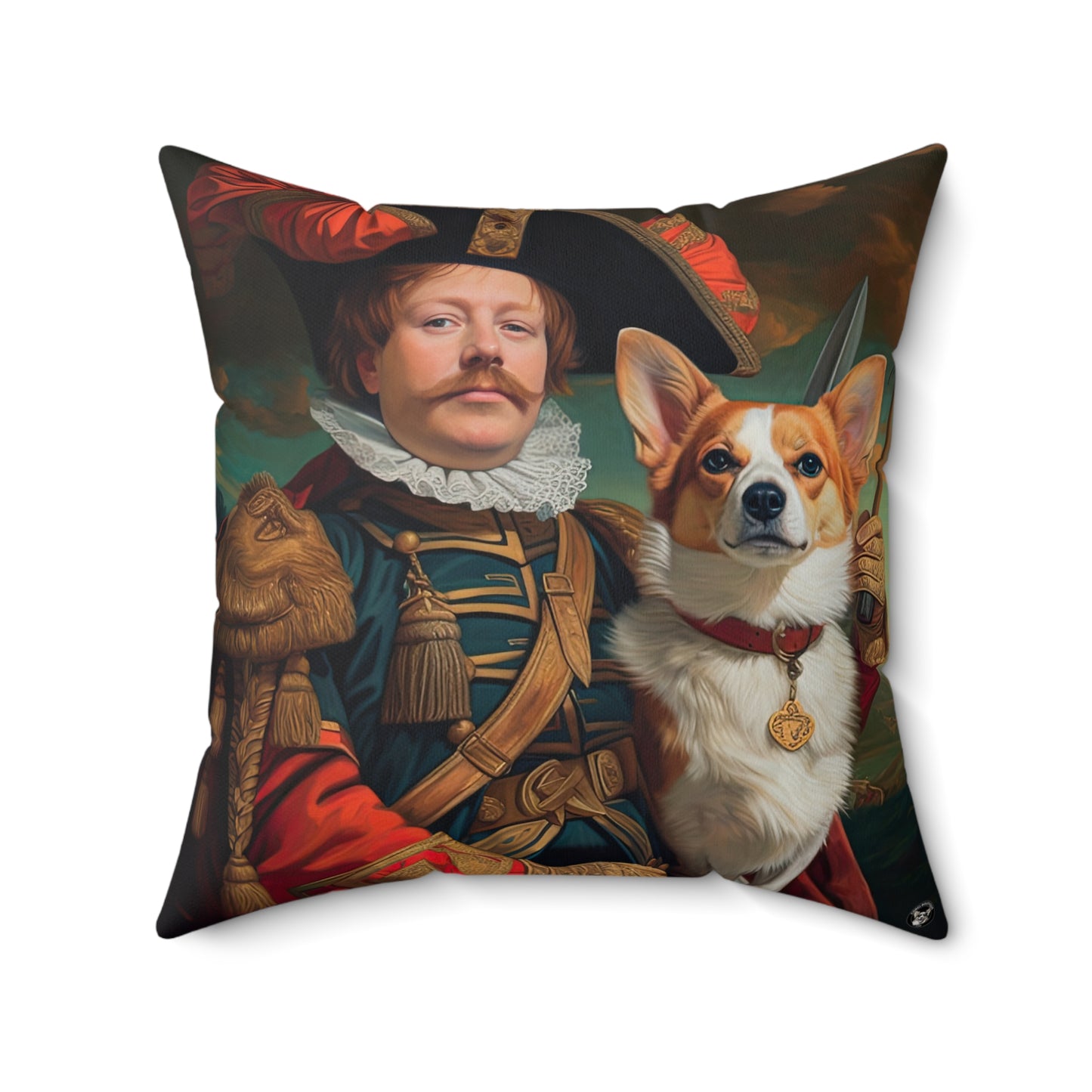 First Royal Corgi - Throw Pillow