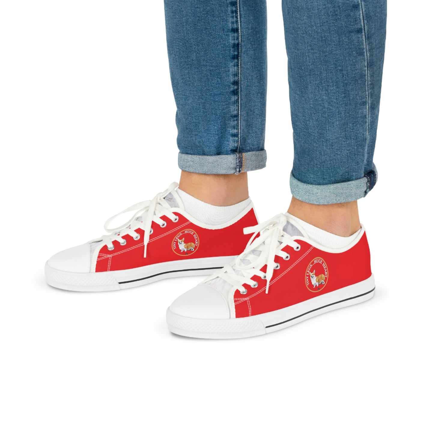 Tiny Legs...Huge Heart - Men's Low Top Sneakers
