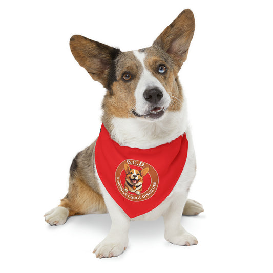 O.C.D. Obsessive Corgi Disorder - Bandana Collar