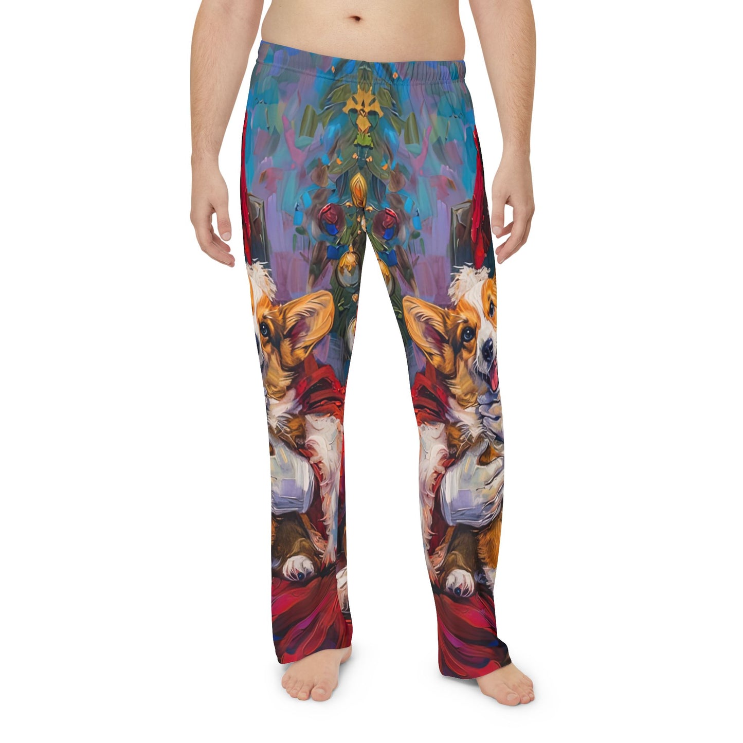 Christmas Corgi Men's Pajama Pants