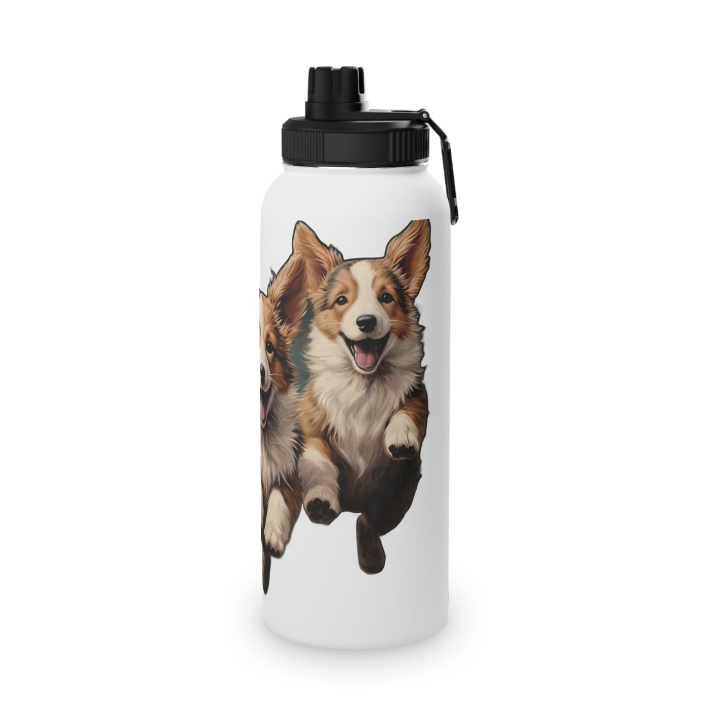 Corgi Enthusiasm - Water Bottle with Sport Lid