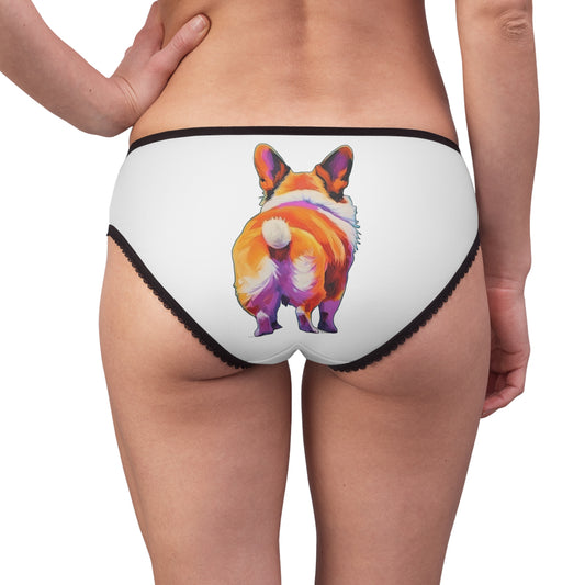 Corgi Butt Panties in White
