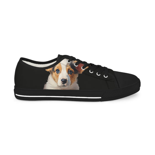 Puppy Portrait - Men's Low Top Sneakers