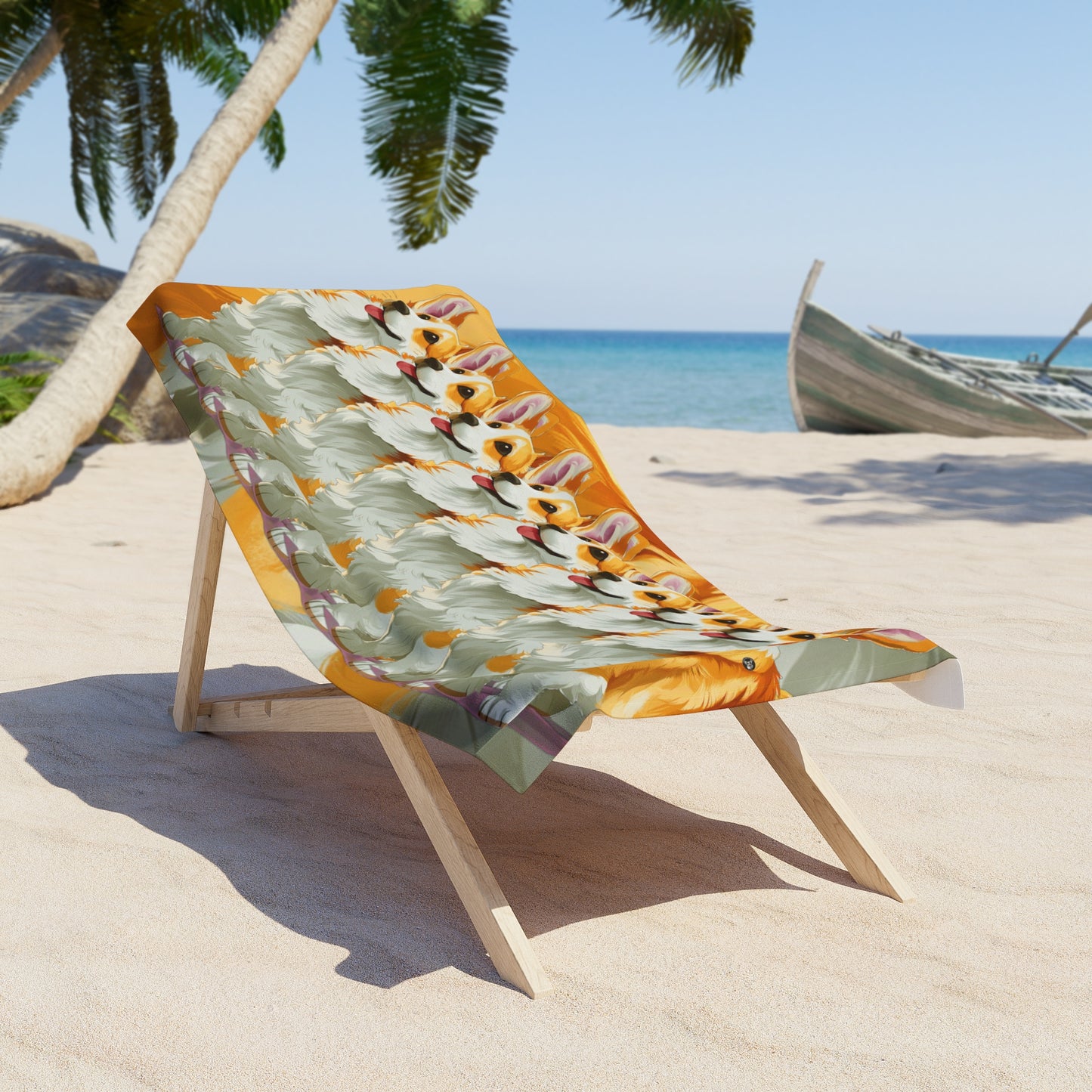 Serviette de plage classique Corgi