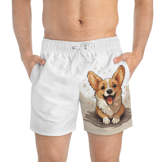 Corgi Cuteness - Swim Trunks