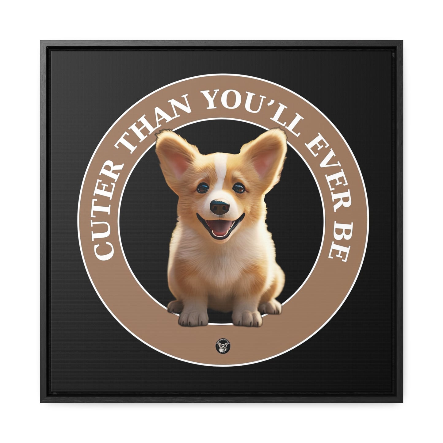 Cuter Than You - Framed on Canvas