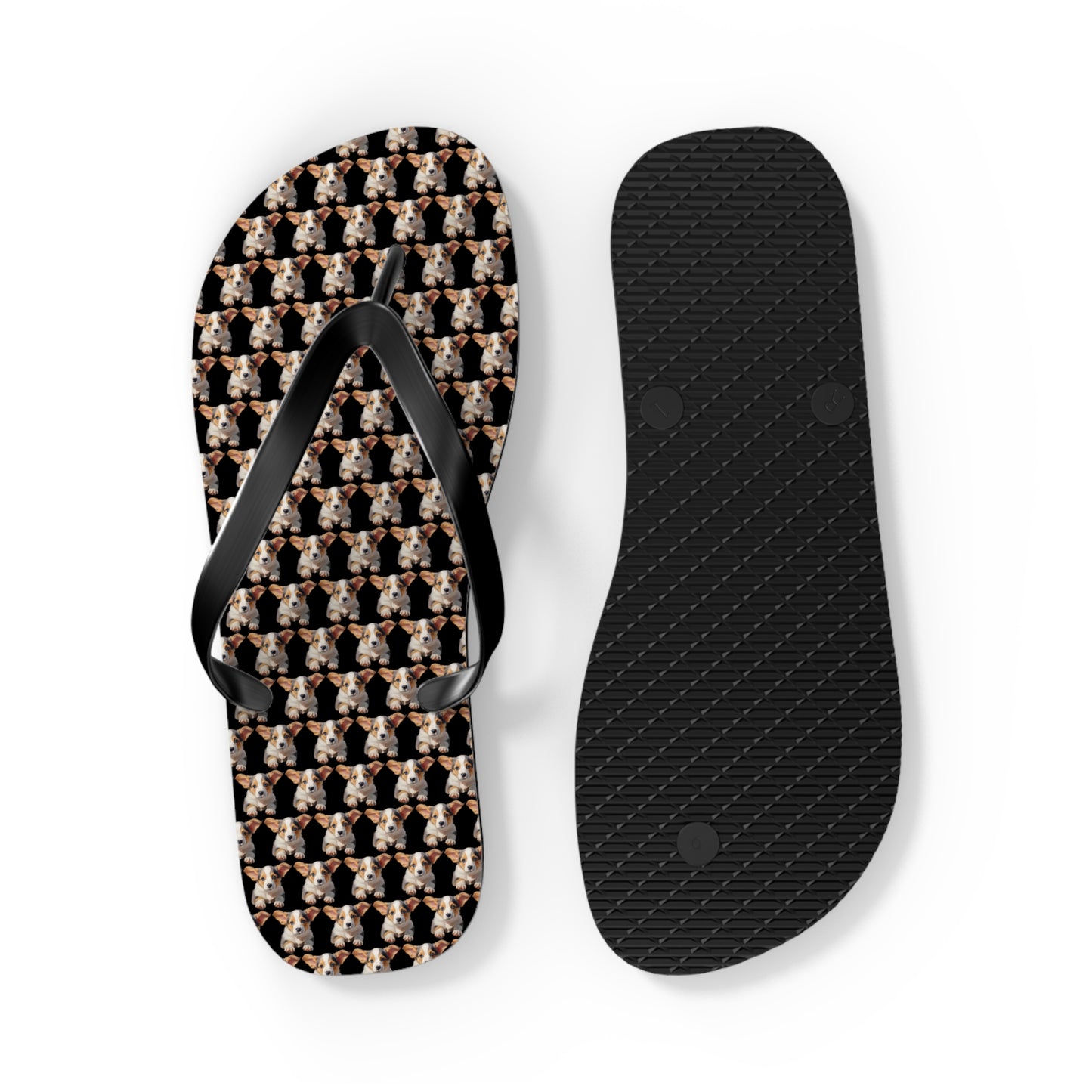 Puppy Love Mosaic Flip-Flops