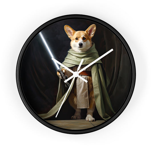 Jedi Corgi - Wall Clock