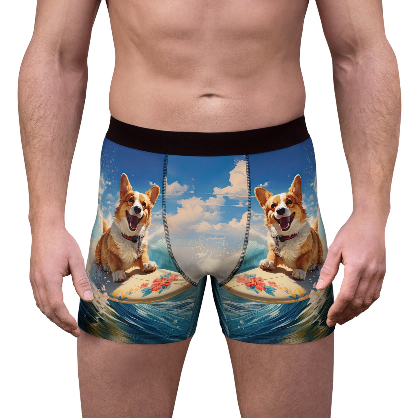Cowabunga Corgi Boxer Briefs!