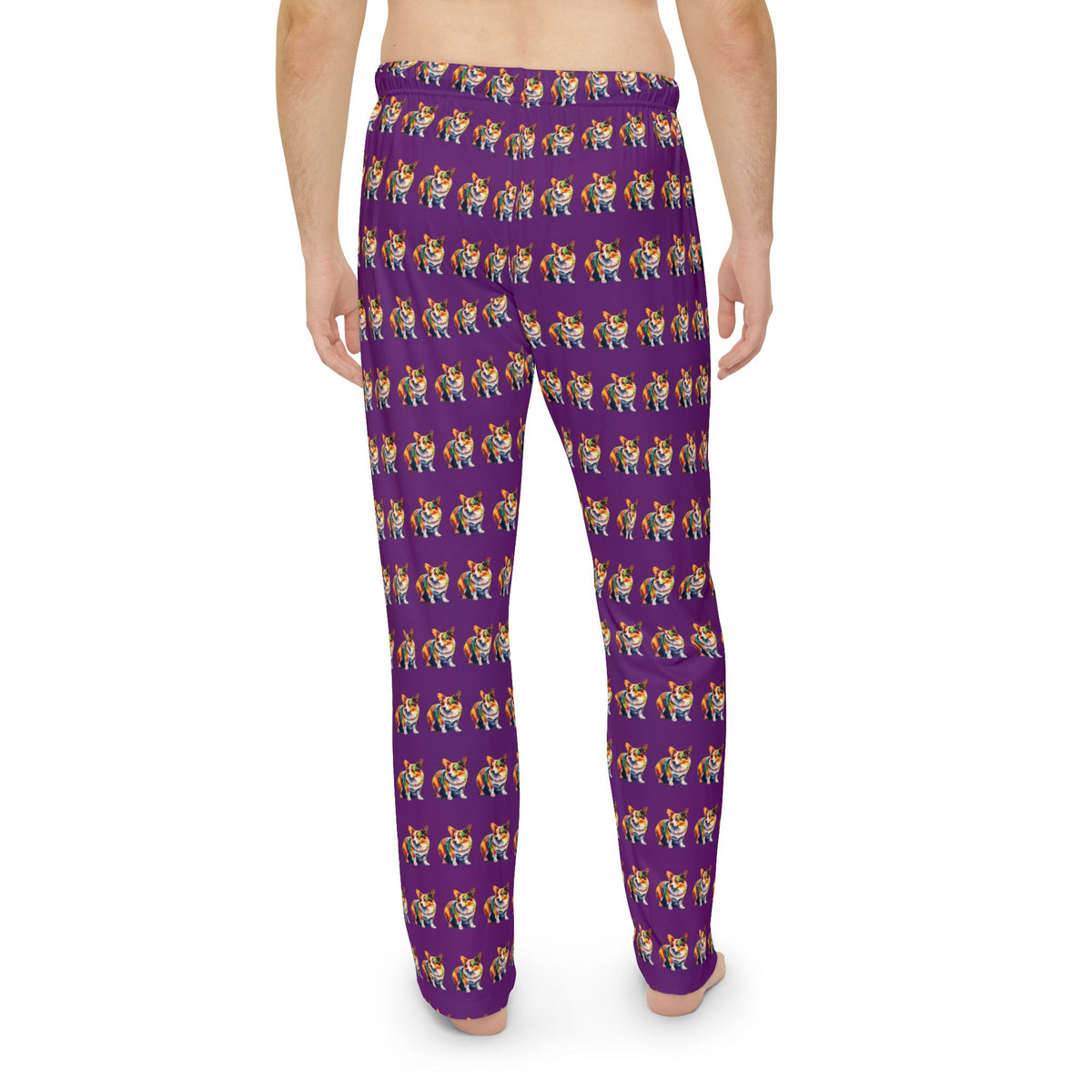 Scouter Corgi Watercolor Repeater Pattern Men's Pajama Pants