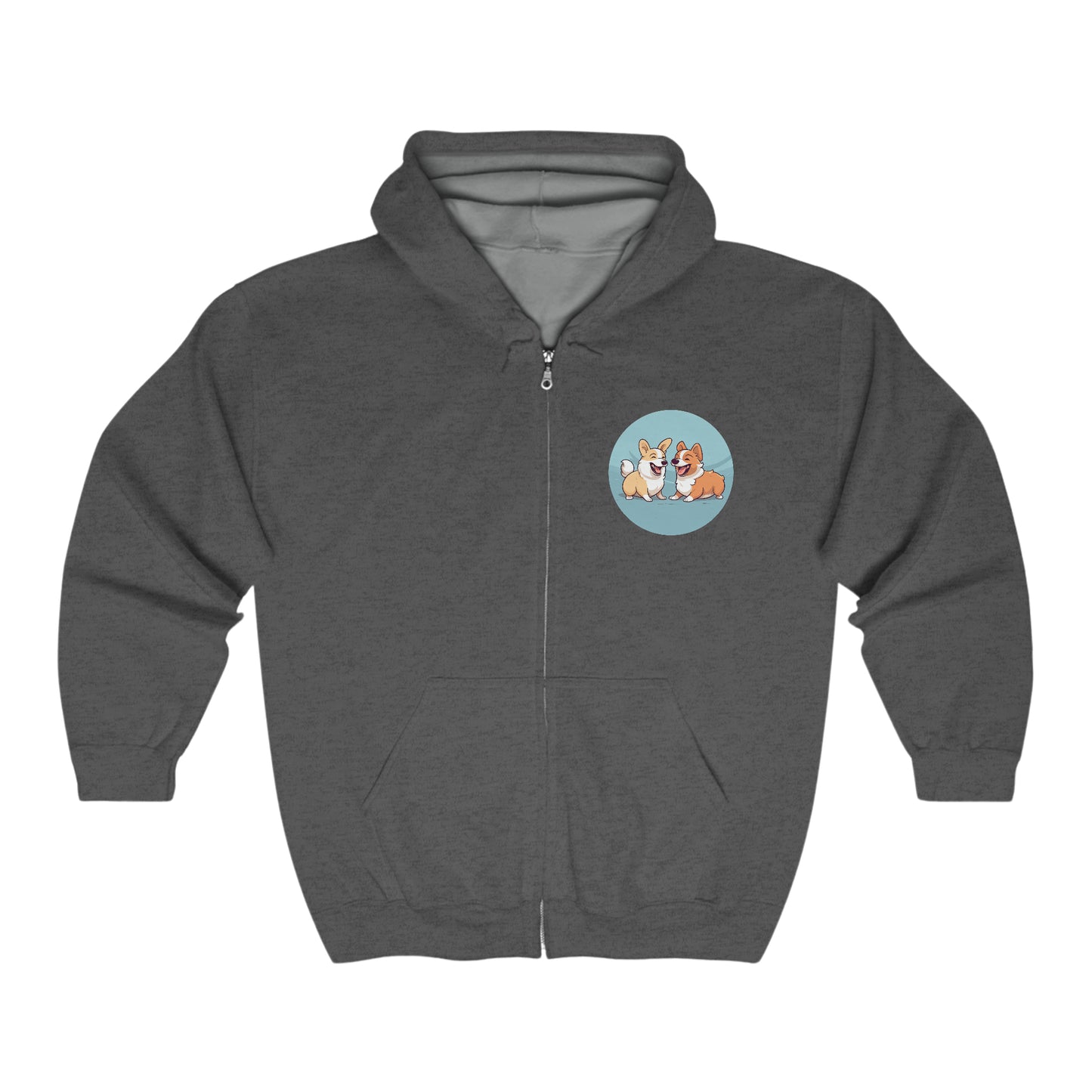 Corgi Couple - Zip Hoodie