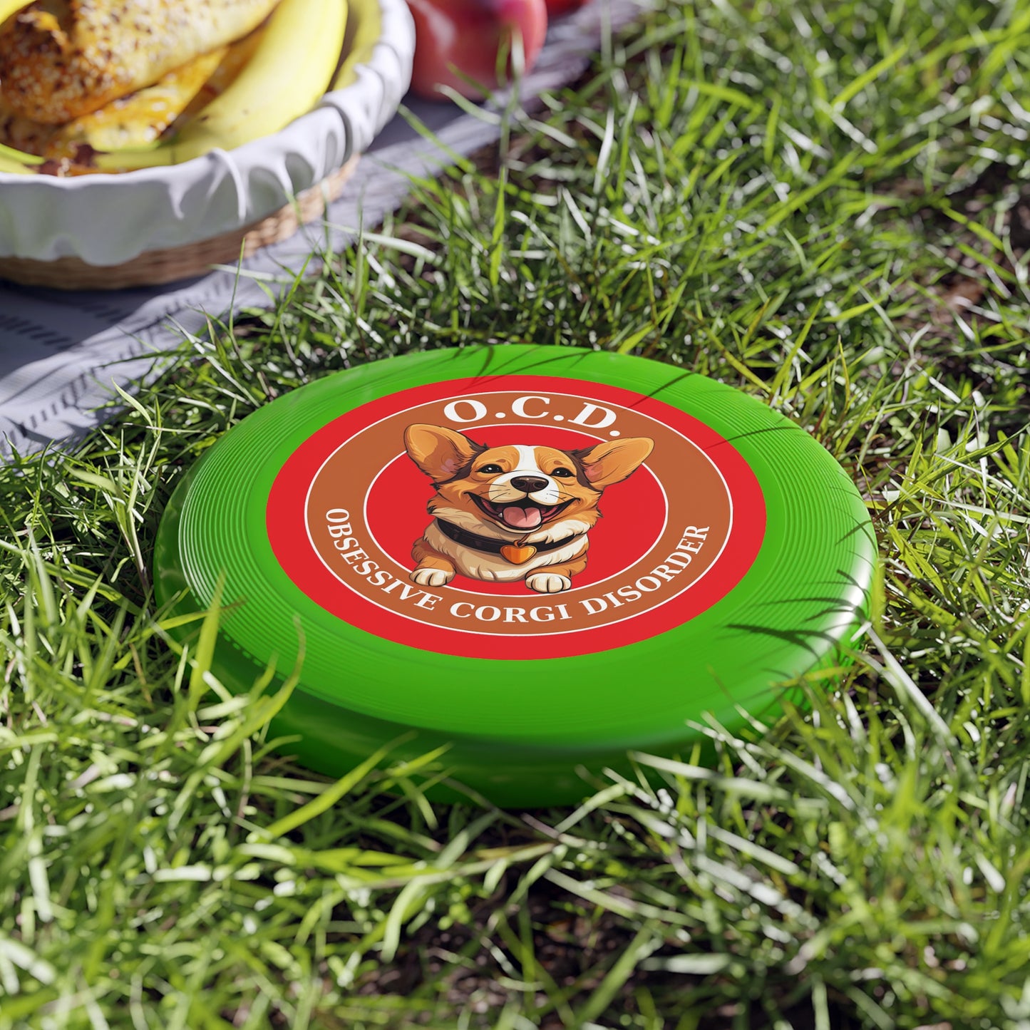 O.C.D. Obsessive Corgi Disorder - Wham-O Frisbee