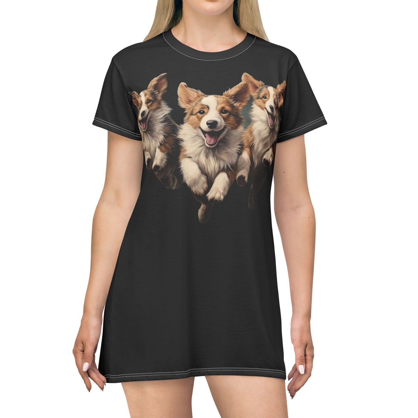Corgi Enthusiasm T-Dress