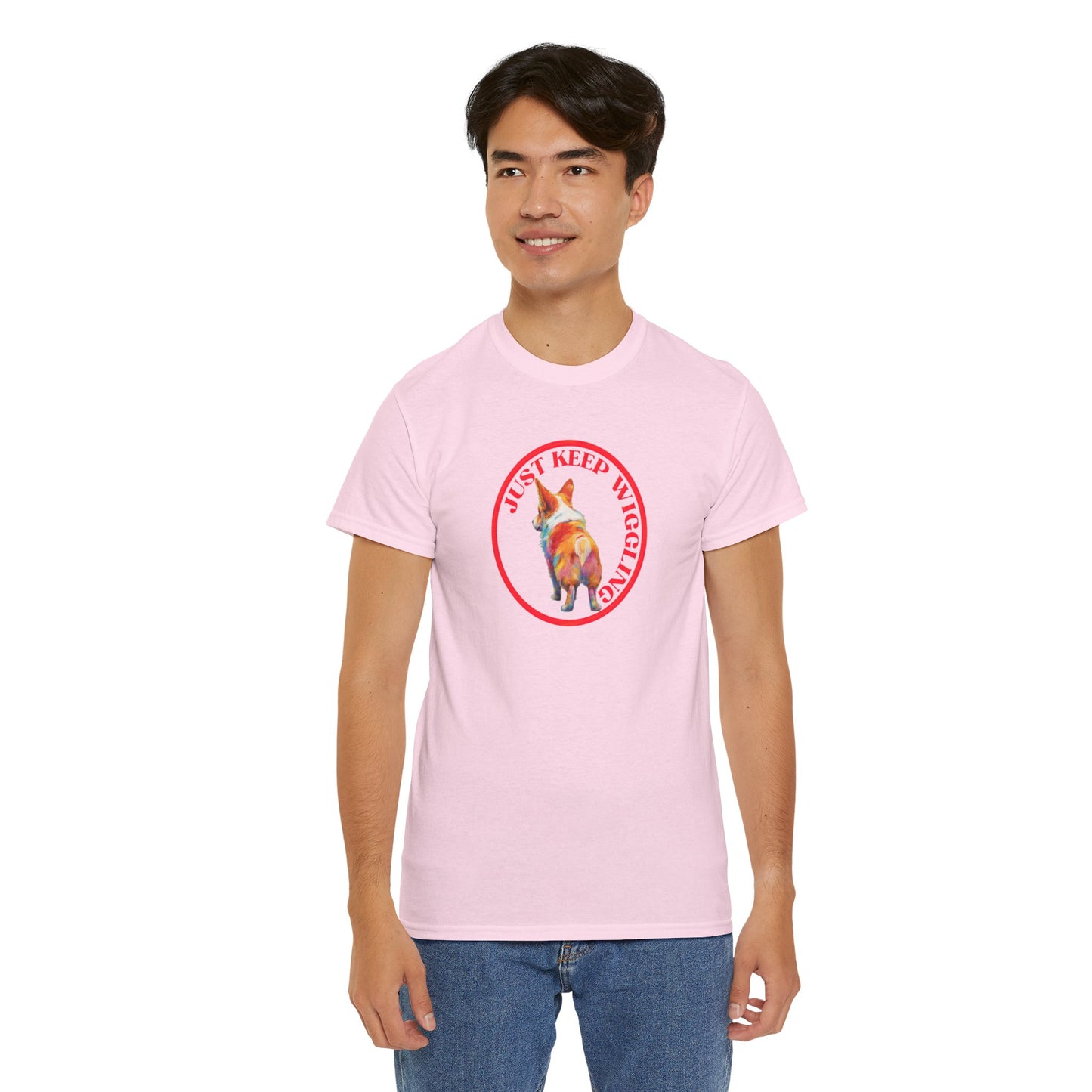 Just Keep Wiggling - Unisex Heavy Cotton Tee