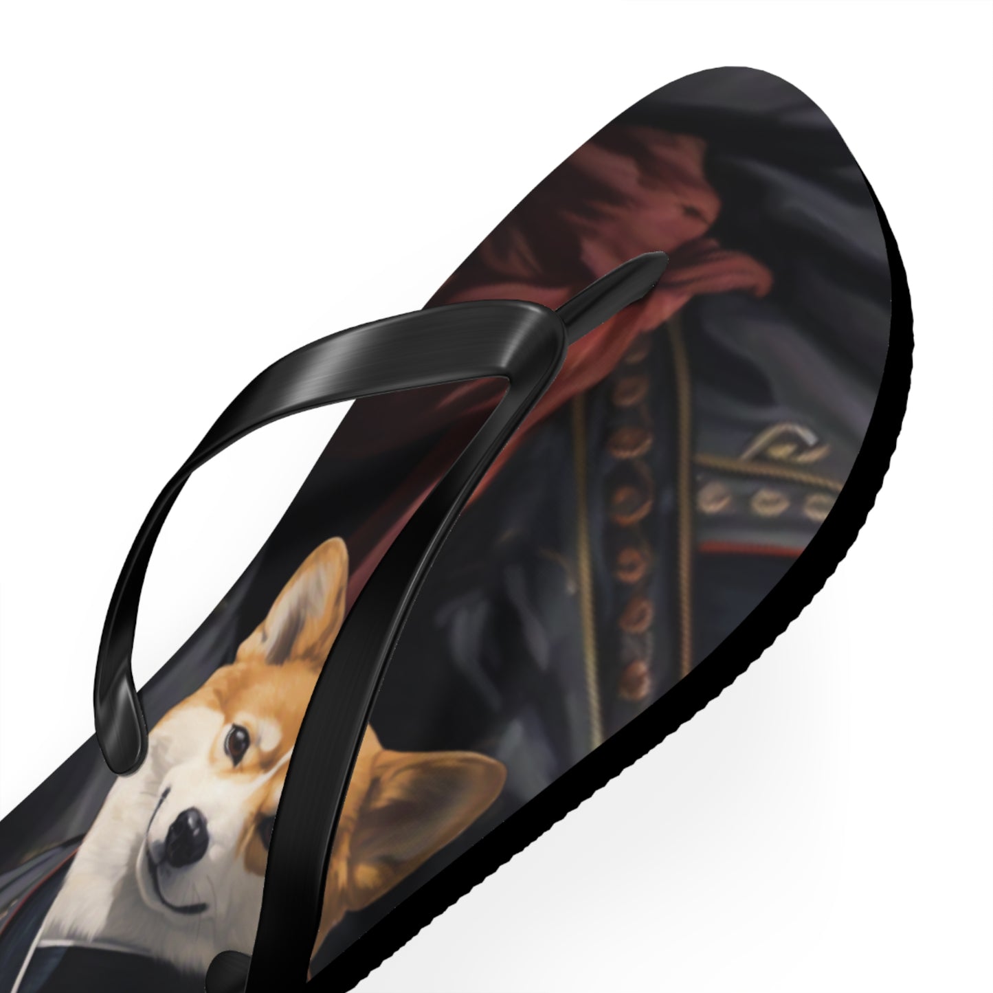 Ninja Corgi Flip-Flops