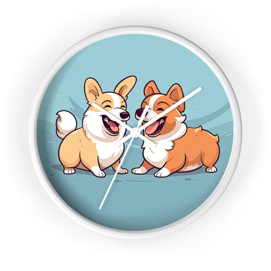 Corgi Couple - Wall Clock