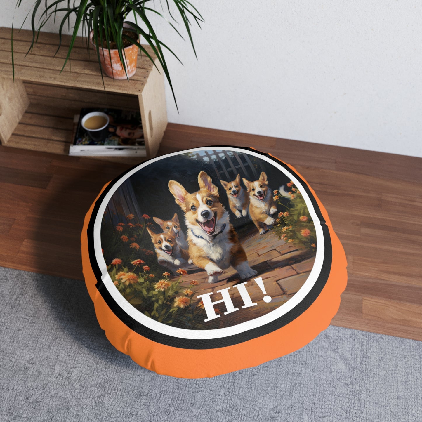 Hi! - Floor Pillow