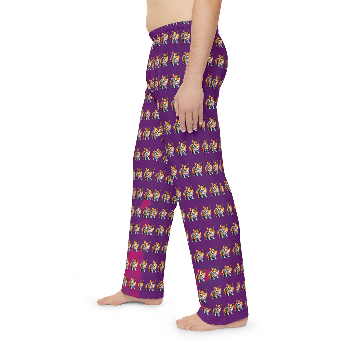 Scouter Corgi Watercolor Repeater Pattern Men's Pajama Pants