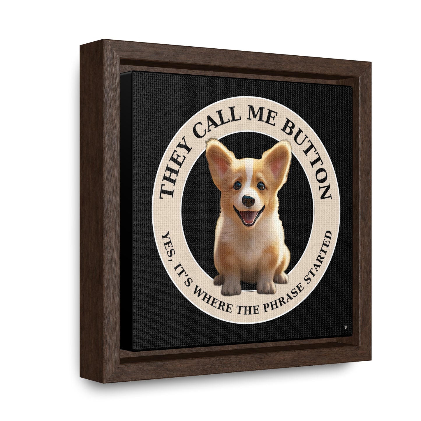 Cute as a Button - Framed on Canvas