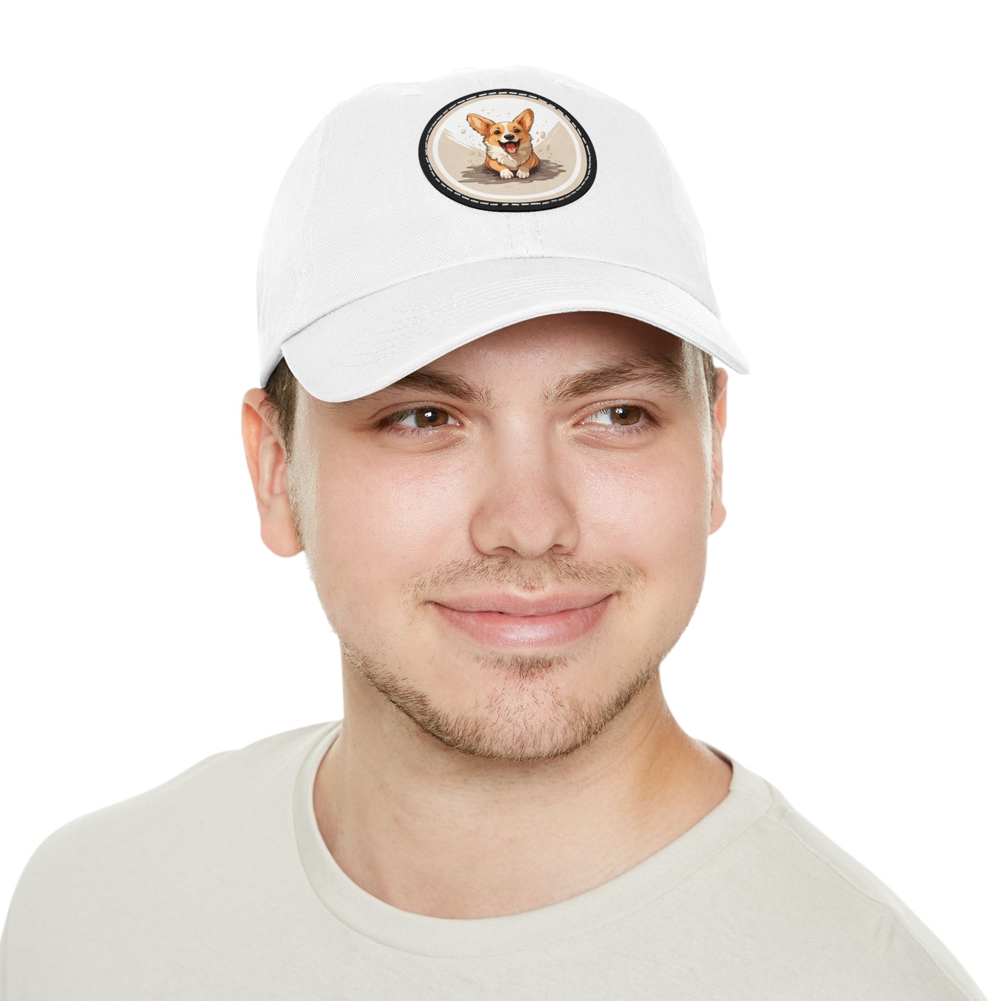 Corgi Cuteness - Cap with Leather Patch