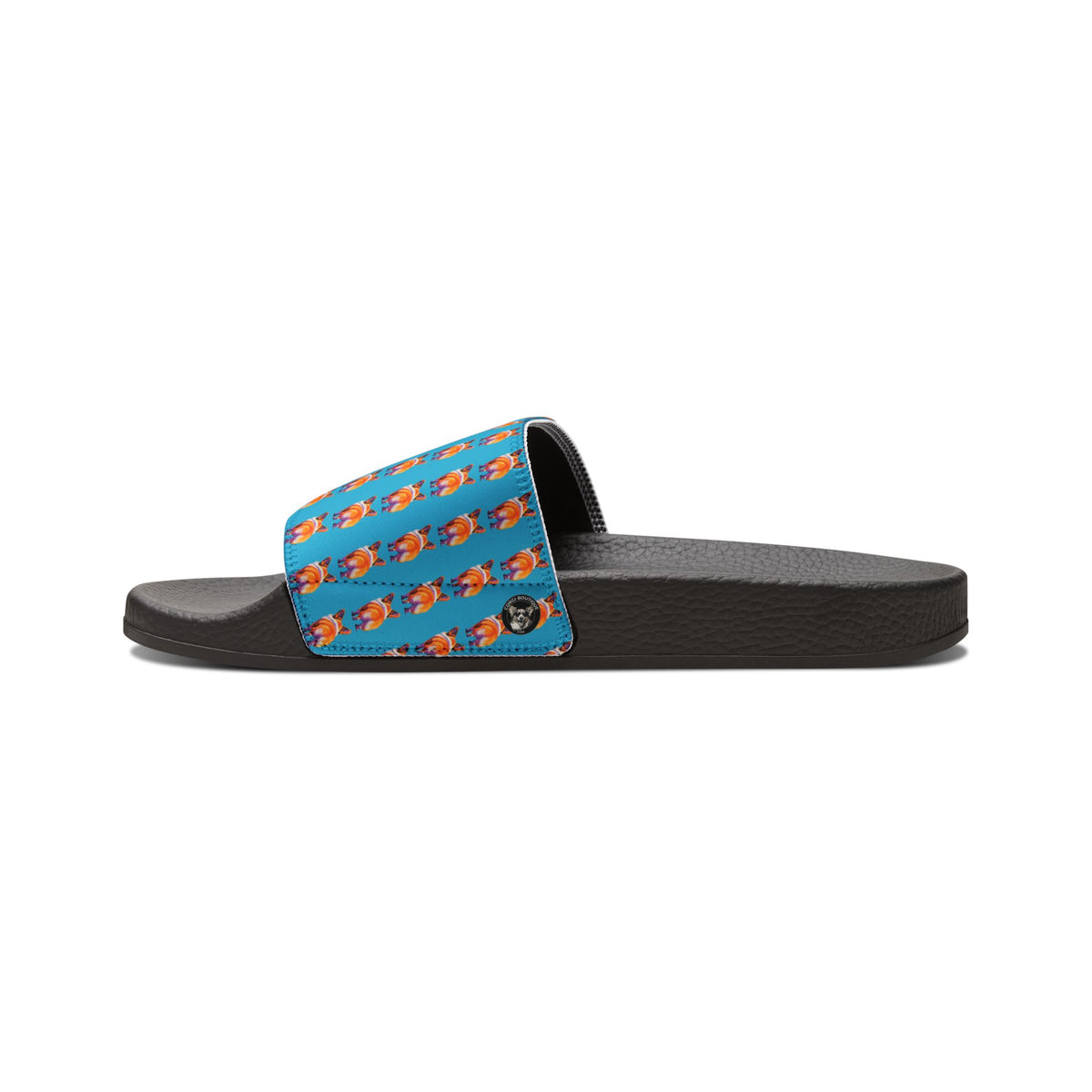 Corgi Butt Stripes Artistic Portrait Women's Casual Slide Sandals - Pool & Beach Slides