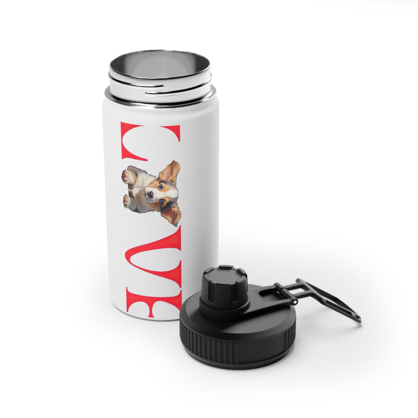 LOVE - Water Bottle with Sport Lid