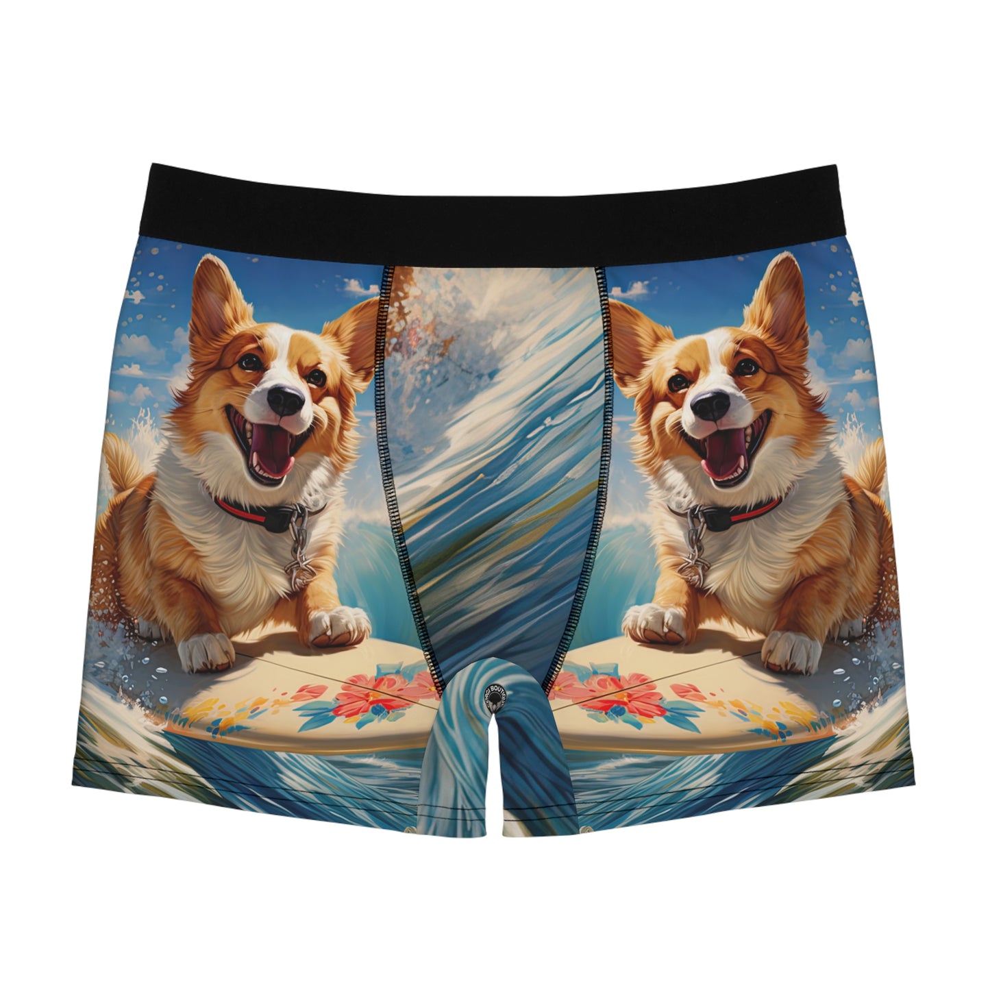 Cowabunga Corgi Boxer Briefs