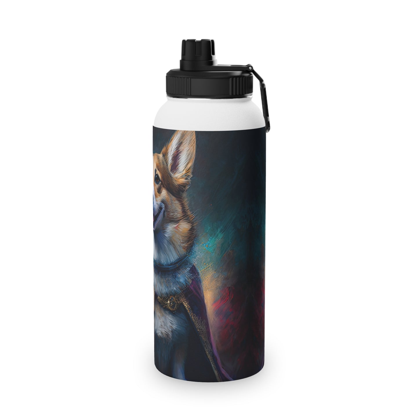 Corgi Royalty - Water Bottle with Sport Lid