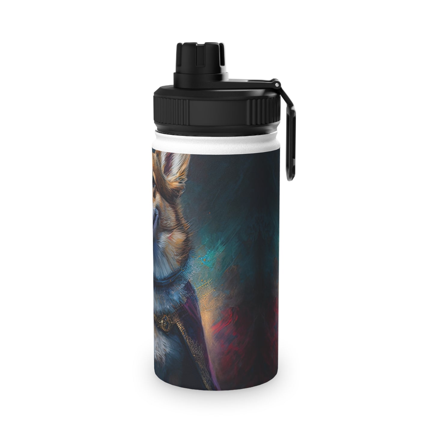 Corgi Royalty - Water Bottle with Sport Lid
