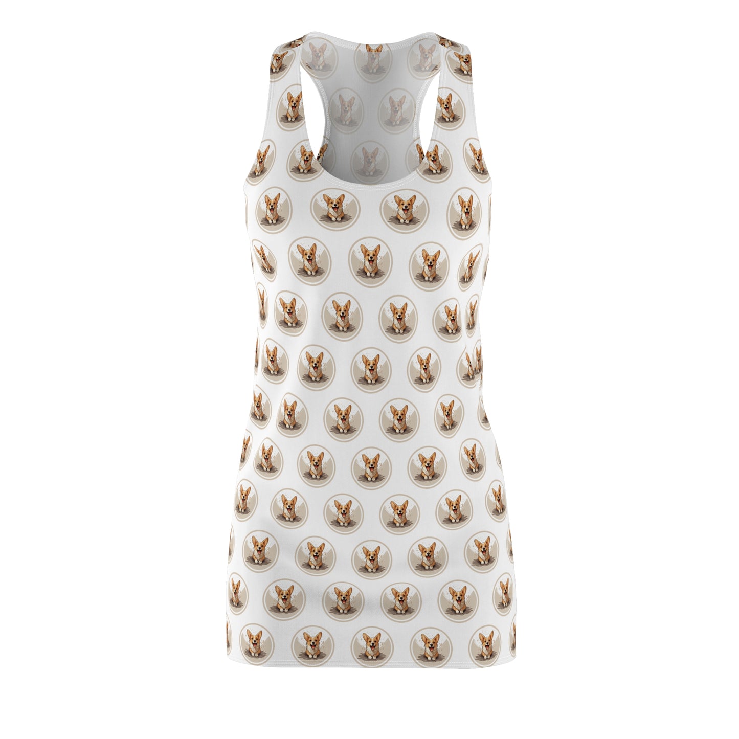Corgi Cuteness Mosaic - Racerback Dress