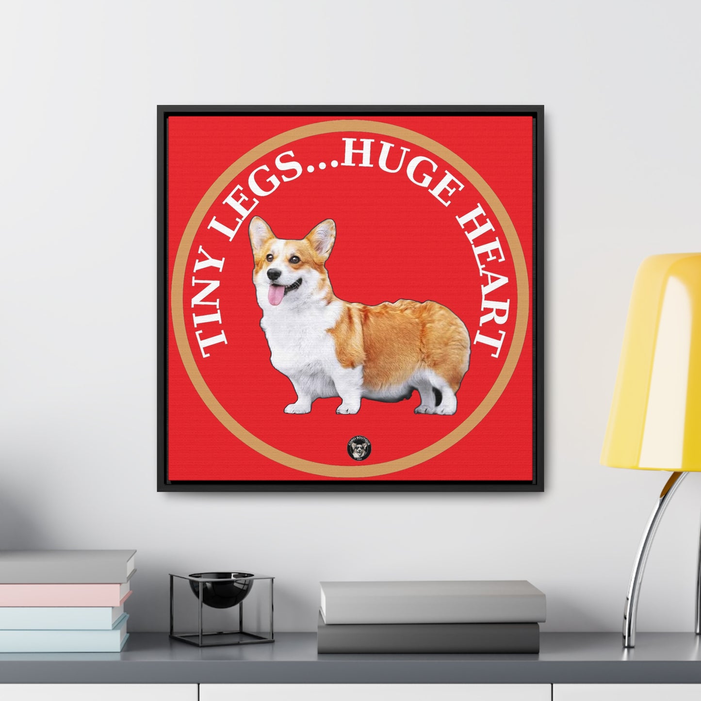 Tiny Legs...Huge Heart - Framed on Canvas