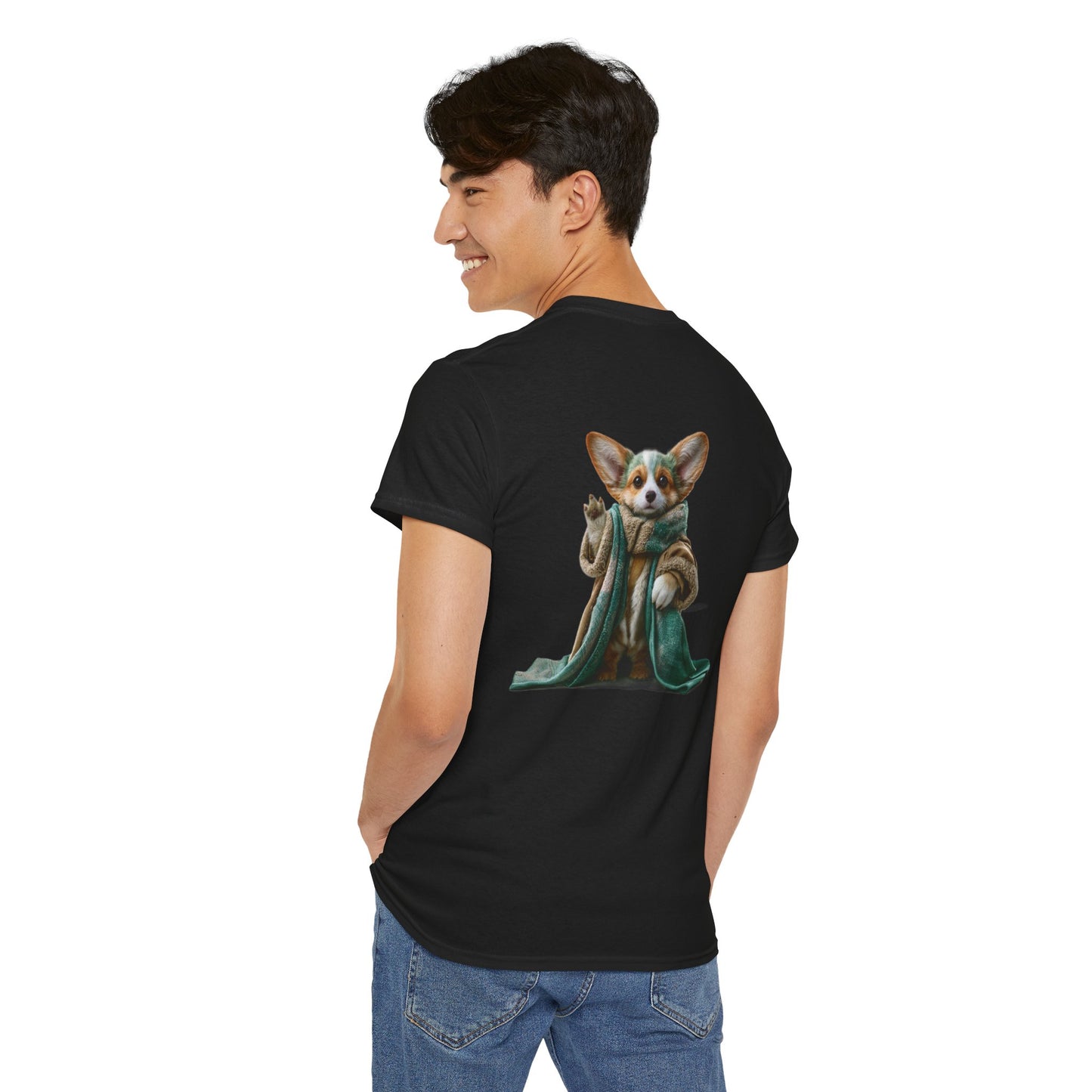 May the Corgi Be With You Graphic Tee - Your Favorite Baby Corgi Warrior In Training