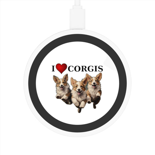 I Heart Corgis - Quake Wireless Charging Pad