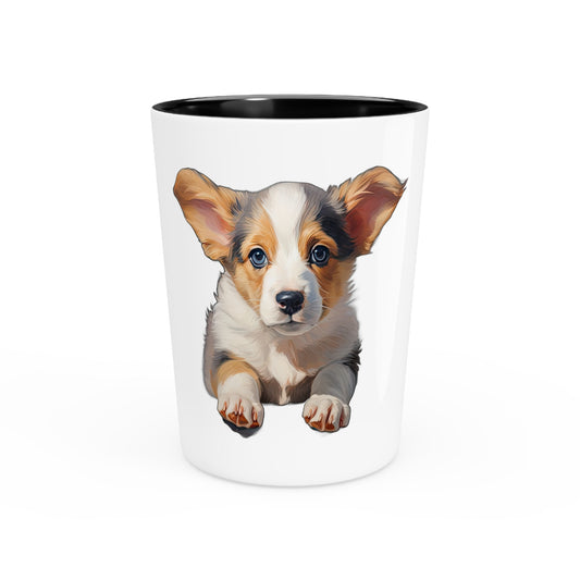 Puppy Portrait - Espresso/Shot Glass