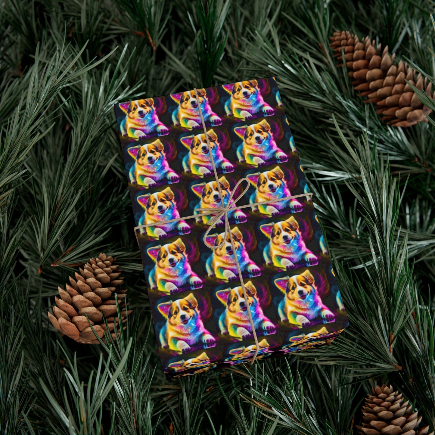 Colorful Corgi - Gift Wrapping Paper