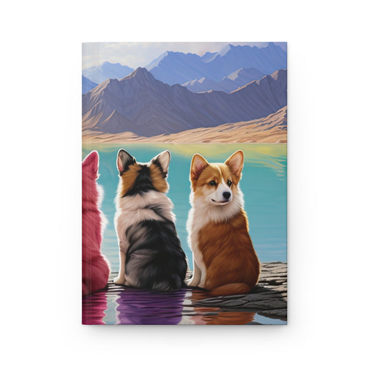 Corgi Lake - Hardcover Journal