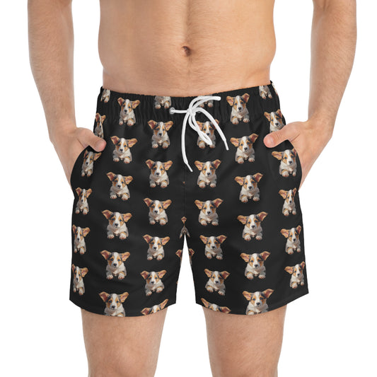 Puppy Portrait Swim Trunks