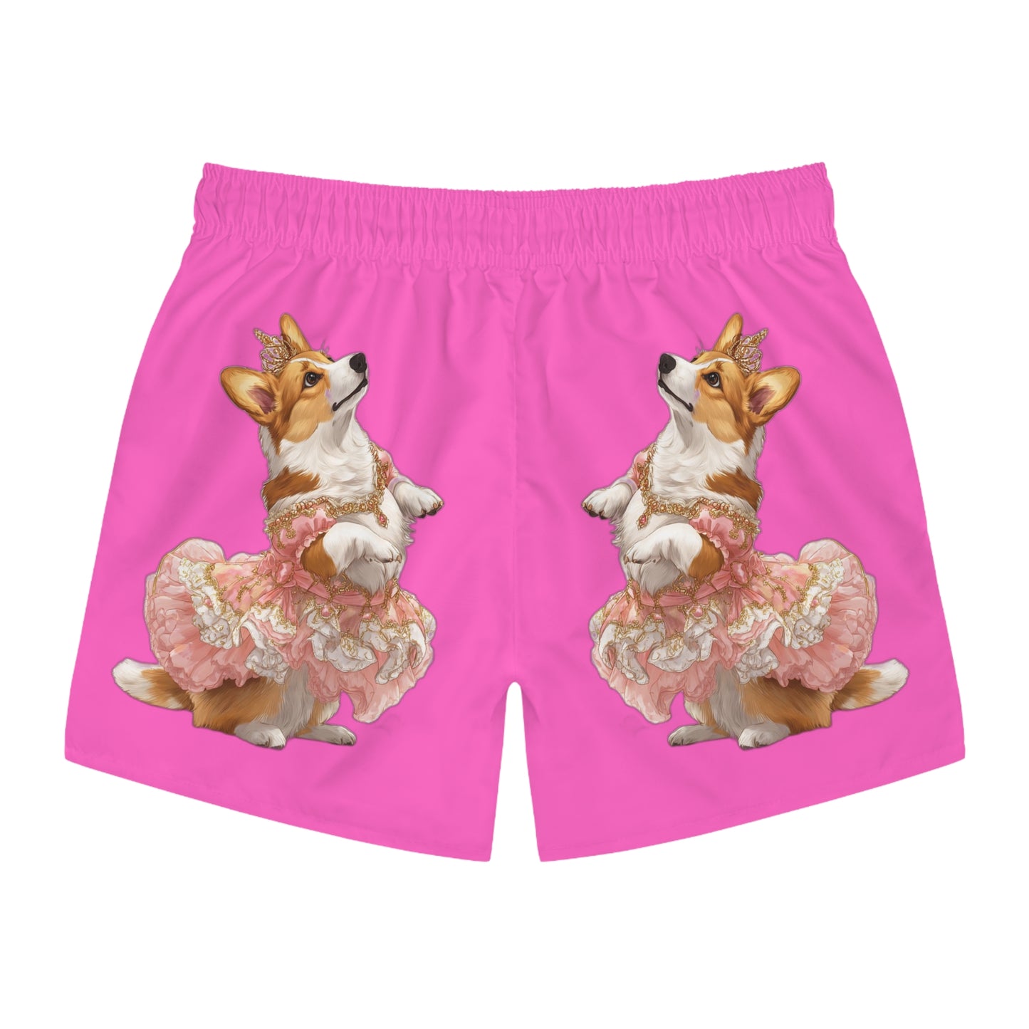 Princess Corgi Swim Trunks