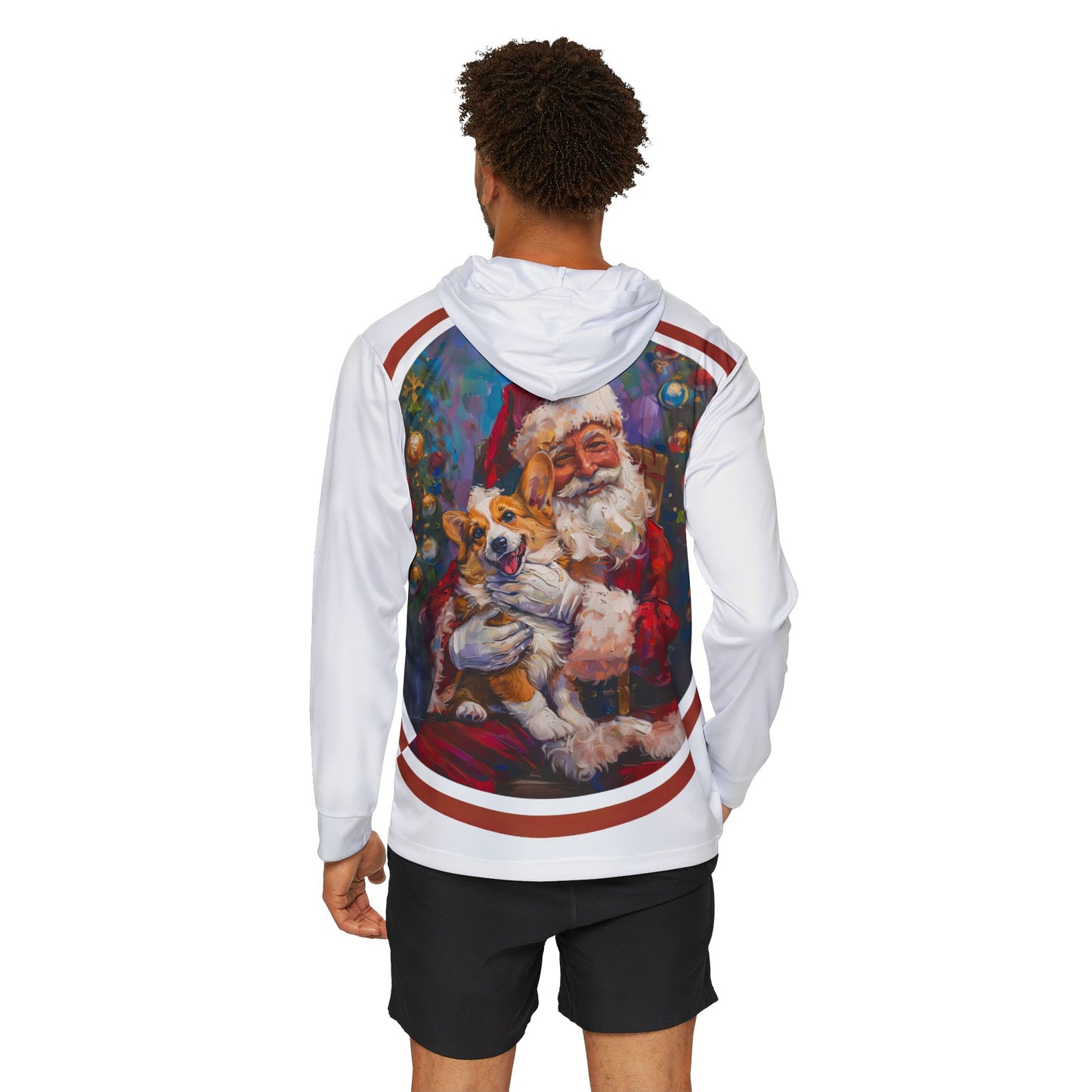 Christmas Corgi Light Hoodie