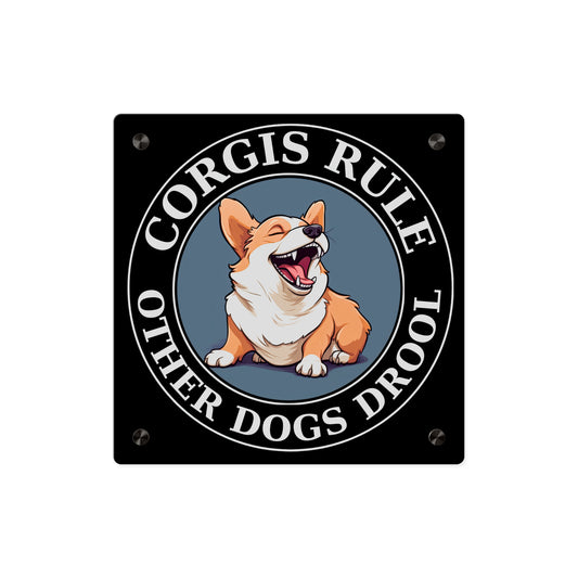 Corgis Rule on Acrylic