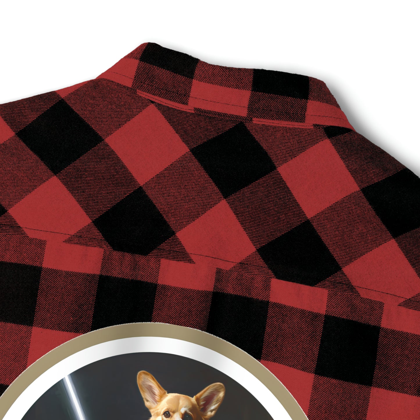 Jedi Corgi - Flannel Shirt