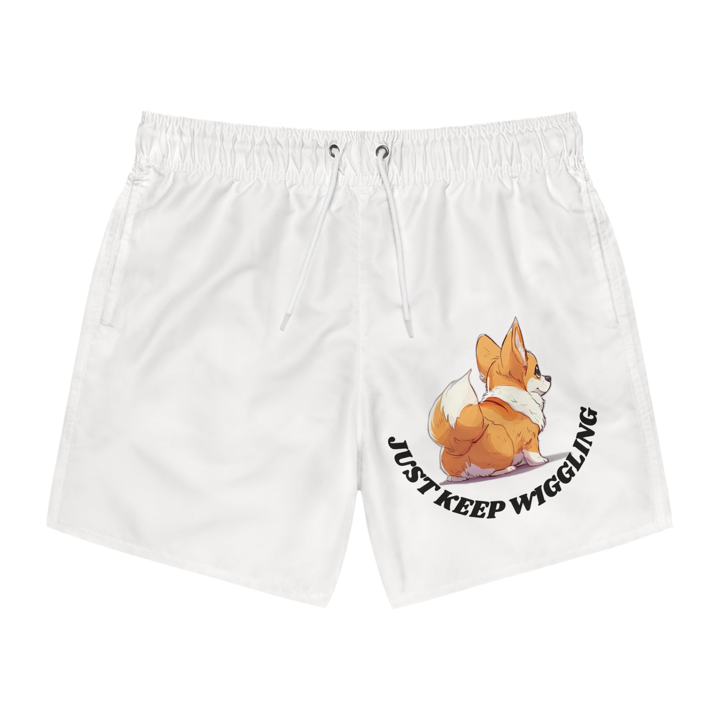 Just Keep Wiggling Swim Trunks