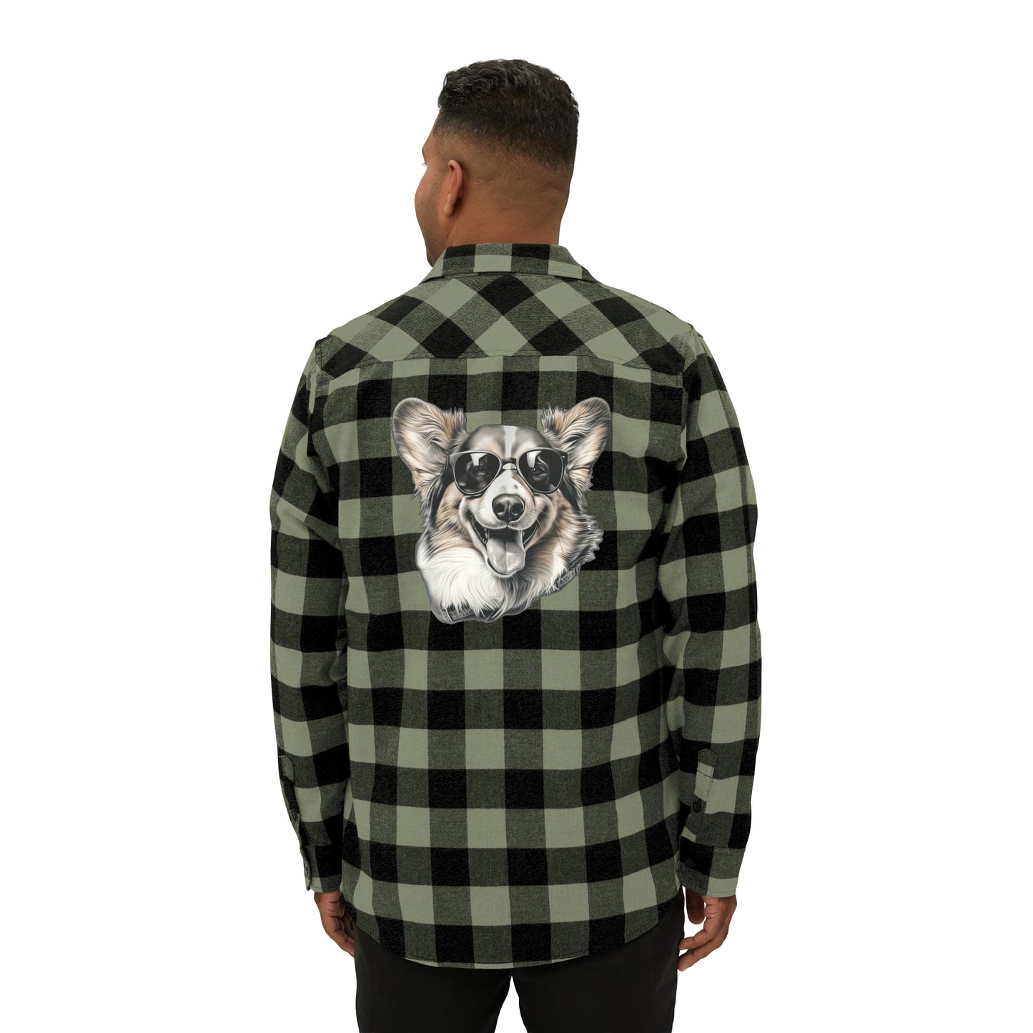 Corgi Cool - Flannel Shirt